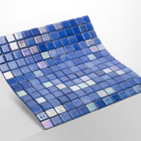 Mixed Blue Spanish Polyurethane Cord Glass Pool-Mosaic 7031