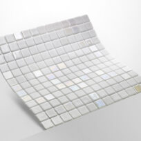 Pearl White Spanish Polyurethane Cord Glass Pool-Mosaic 7163