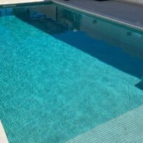 Verde Spanish PVC Dot Mounted Glass Pool-Mosaic 7533