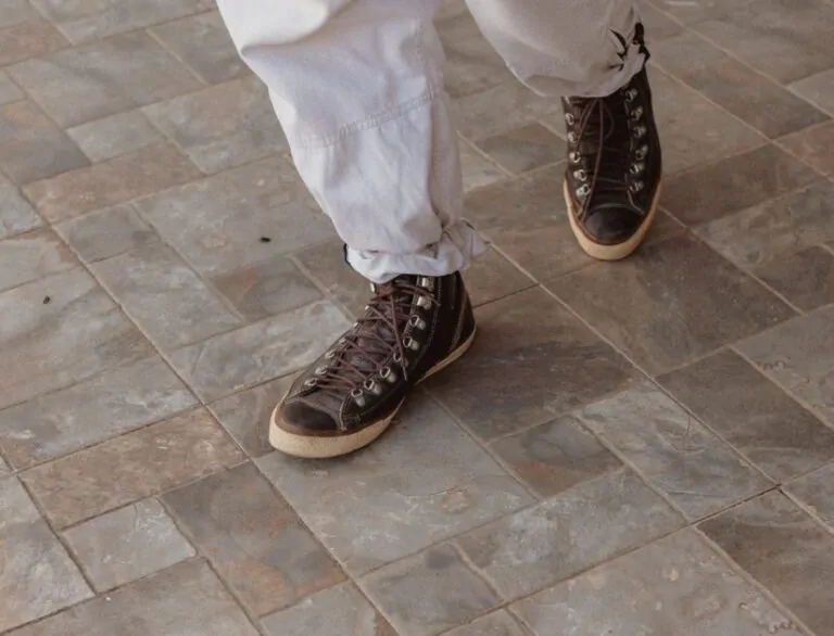 Wallking On Non Slip Floor Tiles