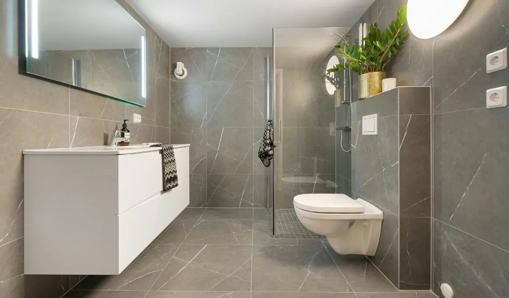 Matching Wall And Floor Bathroom Tiles