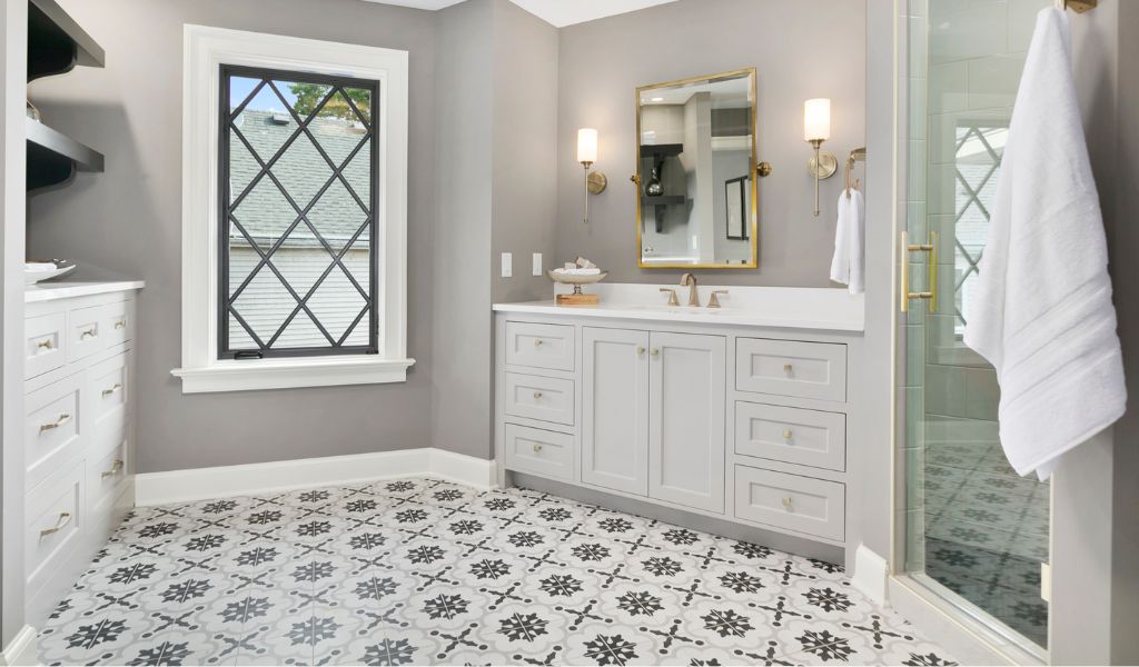 Bathroom Feature Floor Tiles