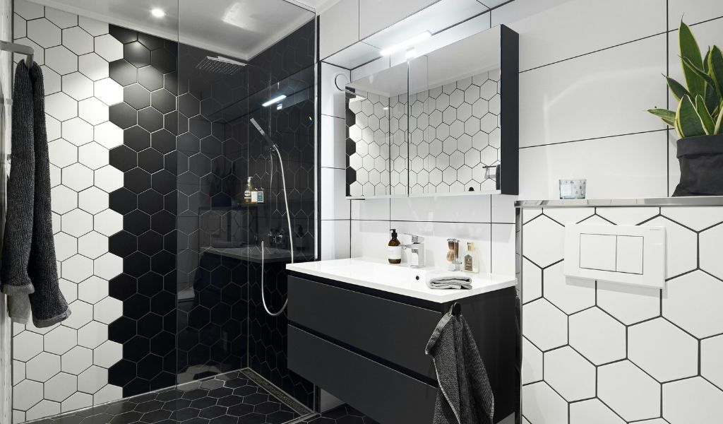 Dark Mosaic Feature Tiles