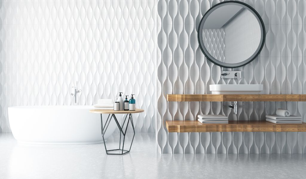 Modern Bathroom Feature Tiles