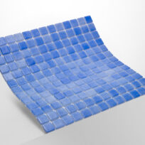 Sky Light Blue Spanish Polyurethane Cord Glass Pool-Mosaic 7086