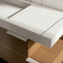 Sahara Noir White Italian Marble Look Polished Rectified Porcelain Wall & Floor Panel |Slab 3266