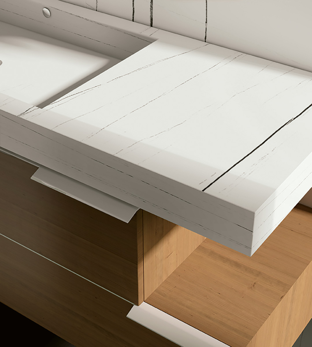 Sahara Noir White Italian Marble Look Polished Rectified Porcelain Wall & Floor Panel |Slab 3266