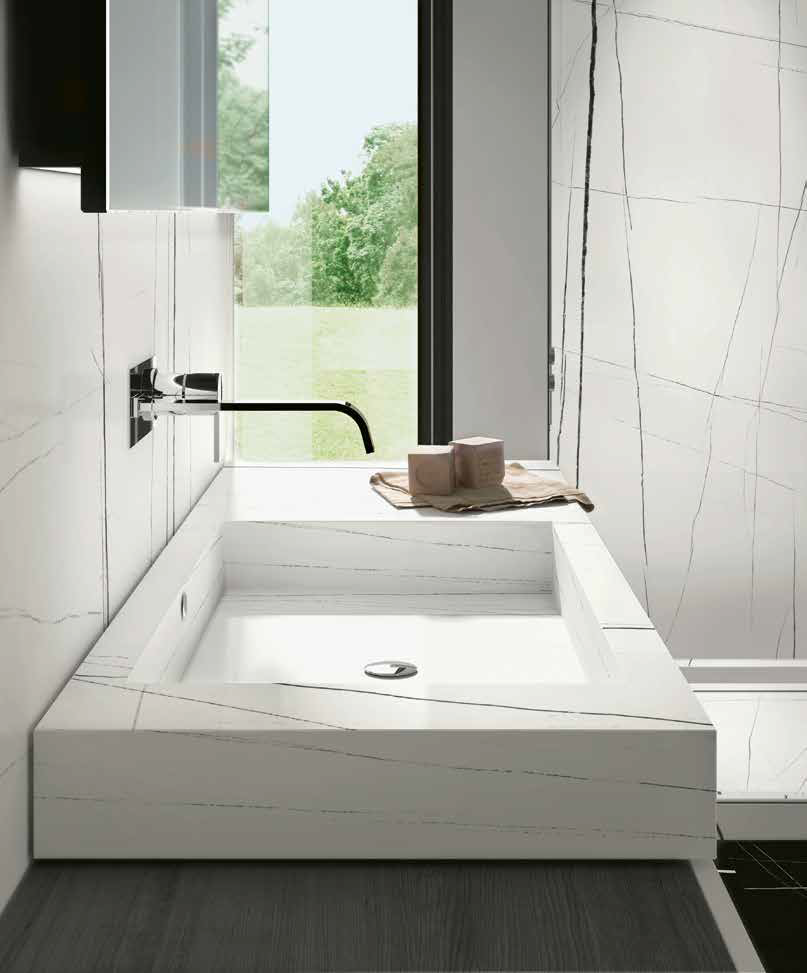 Sahara Noir White Italian Marble Look Polished Rectified Porcelain Wall & Floor Panel |Slab 3266