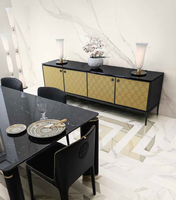 Versace Ceramics Maximvs Statuario Porcelain Panel | Slab C 3719