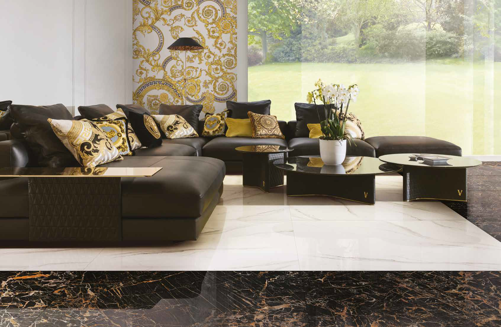 Versace Ceramics Maximvs Statuario Porcelain Panel | Slab C 3719