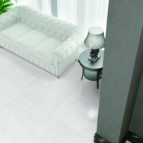 Mainstream White Stone Look Polished Rectified Porcelain Tile 3304