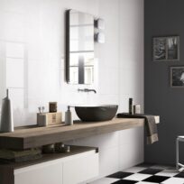 White Gloss Mirror Finish Ceramic Wall Tile 4242