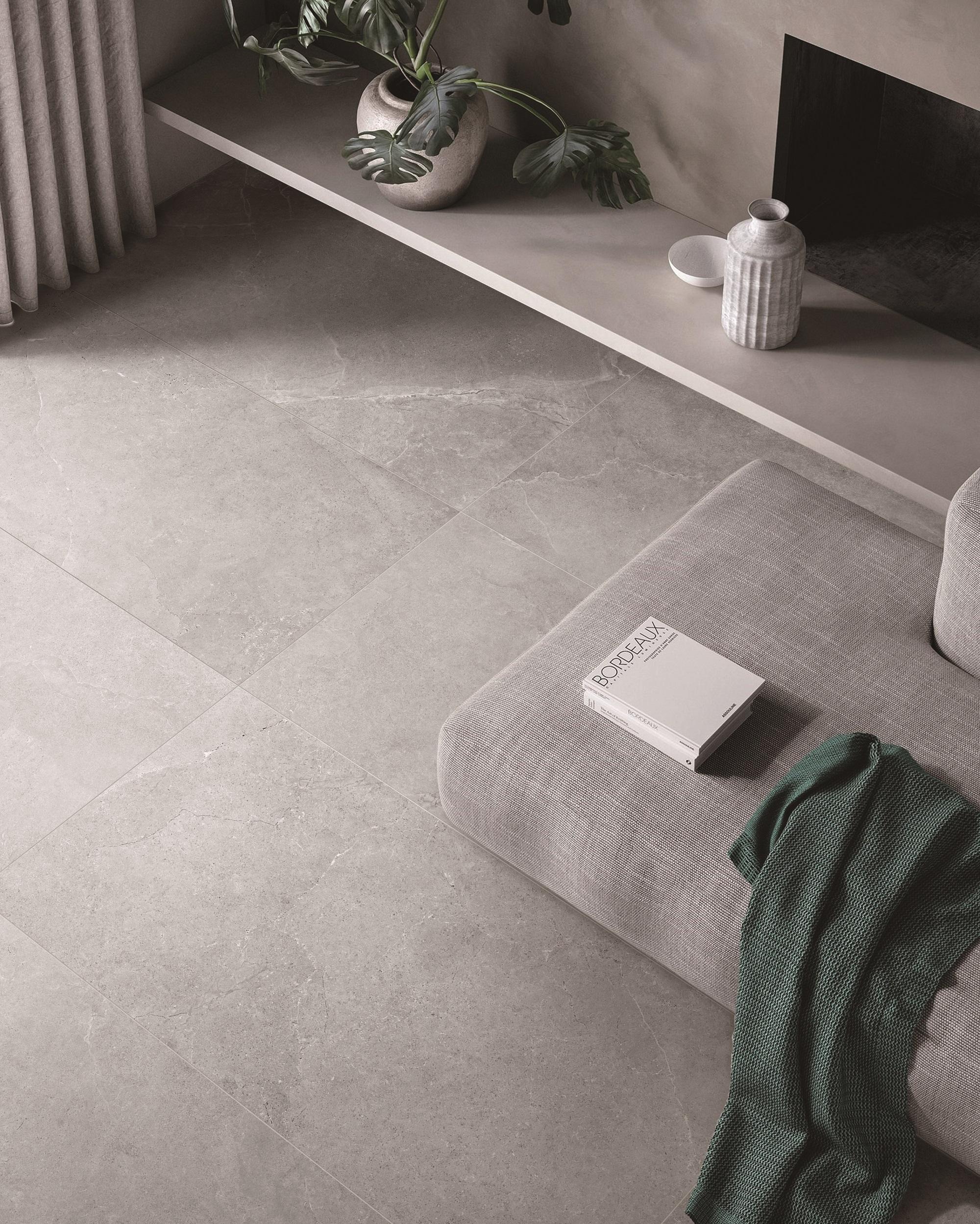 Yosemite Grey Stone Look In/Out Rectified Porcelain Tile 4265