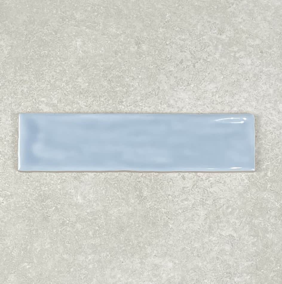 New England Sky Blue Gloss Ceramic Subway Wall Tile 4431