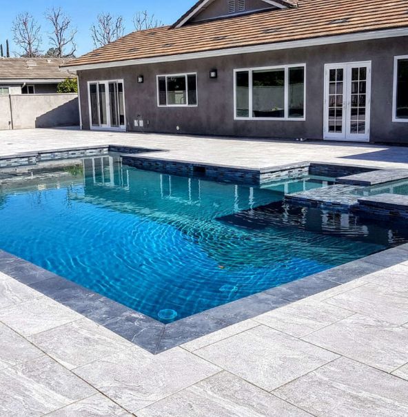Porcelain Pavers In Pool