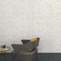 Antique White Terrazzo Look Rectified In/Out Finish Porcelain Tile 4505