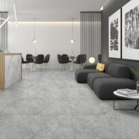 Osman Grey Travertine Look Rectified Matt Porcelain Tile 4352