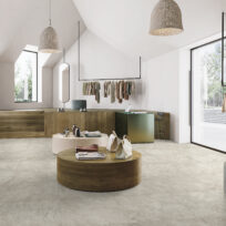 Osman White Travertine Look Rectified Matt Porcelain Tile 4354