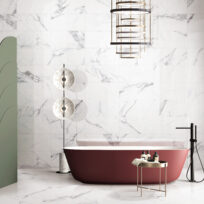 Arabescato Calacatta Marble Look Matt Rectified Porcelain Tile 4369