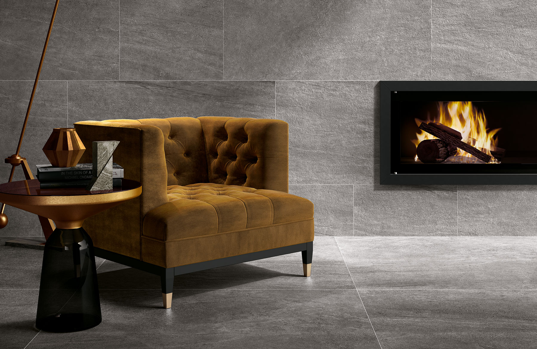 Artisan Antracite Indoor/Outdoor Rectified Porcelain Tile  4373