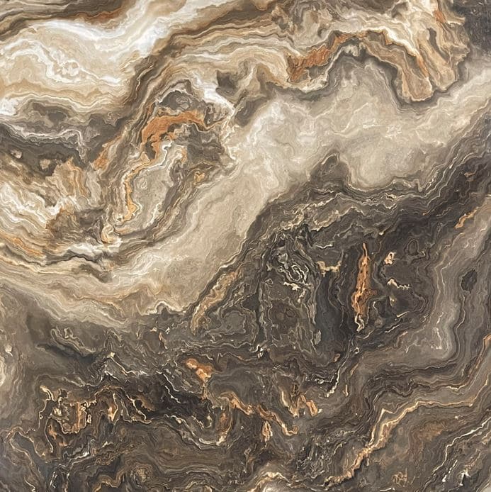 Persian Brown Onyx Marble Look Polished Rectified Porcelain Tile 4672