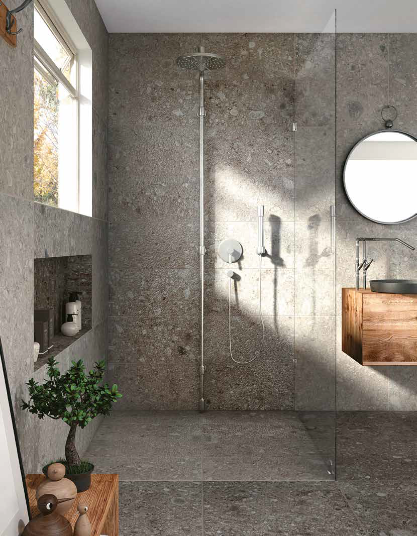 Norr Grey Stone Look Matt Finish Italian Porcelain Panel 6580