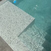 Carrara Marble Look Spanish Polyurethane Cord Glass Pool-Mosaic 7723