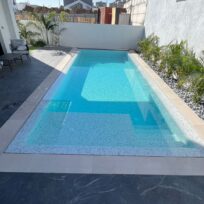 Carrara Marble Look Spanish Polyurethane Cord Glass Pool-Mosaic 7723