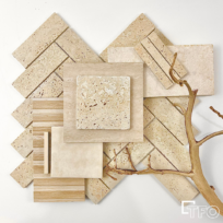 Classic Travertine Tumbled Mosaic 7715