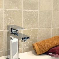 Classic Travertine Tumbled Mosaic 7715