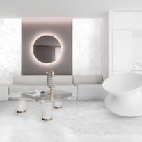 Tuscany Carrara Marble Look Honed Rectified Porcelain Tile 4583