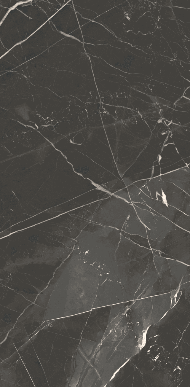 Thunder Rumble Dark Grey Marble Look Polished Italian Porcelain Tile 4695