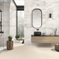 Norway Blanco Onyx Marble Look Polished Rectified Porcelain Tile 4735