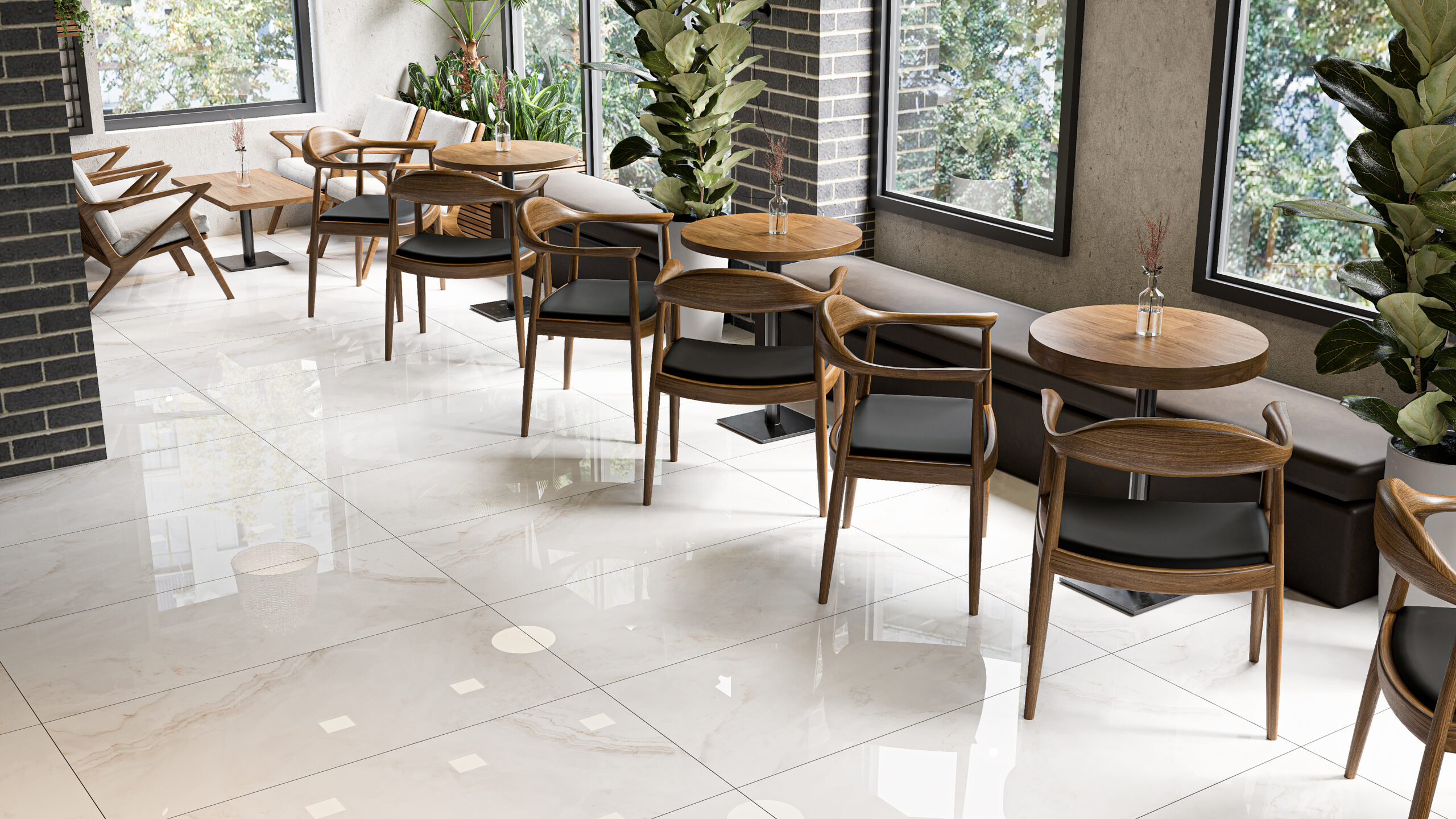 Onyx Marble Look Polished Porcelain Tile 4759