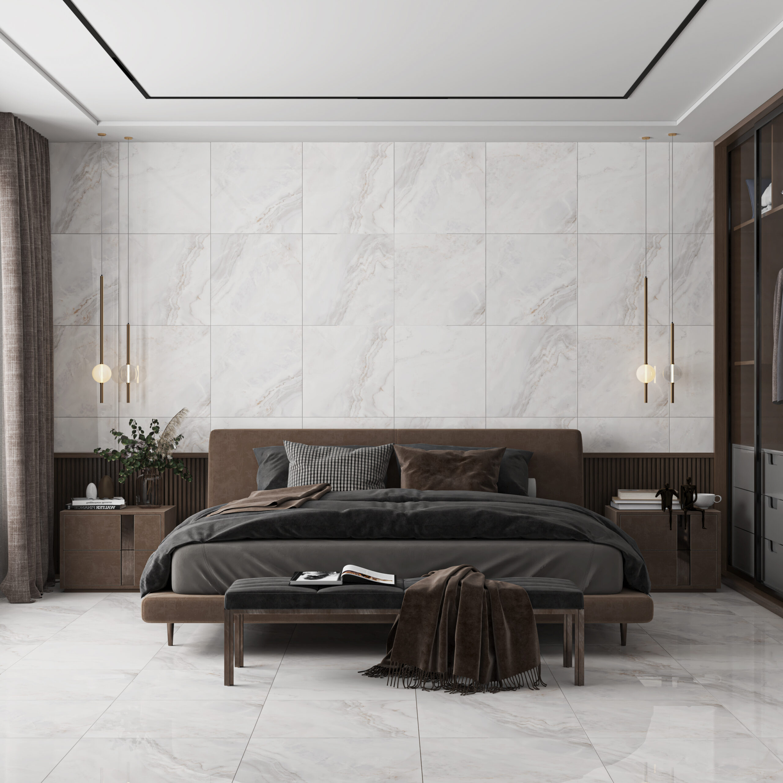 Onyx Marble Look Polished Porcelain Tile 4759