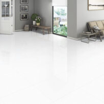 White Polished Nano Sealed Rectified Porcelain Tile 4770