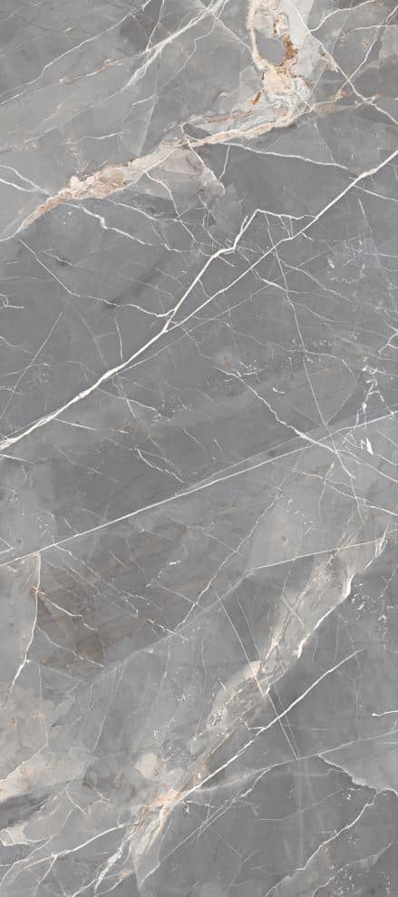 Thunder Clang Mid Grey Marble Look Polished Italian Porcelain Slab 4697