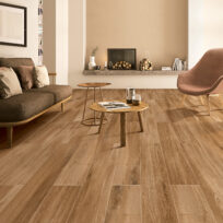 Wood Strips Chestnut Timber Look Matt Rectified Porcelain Tile 4389