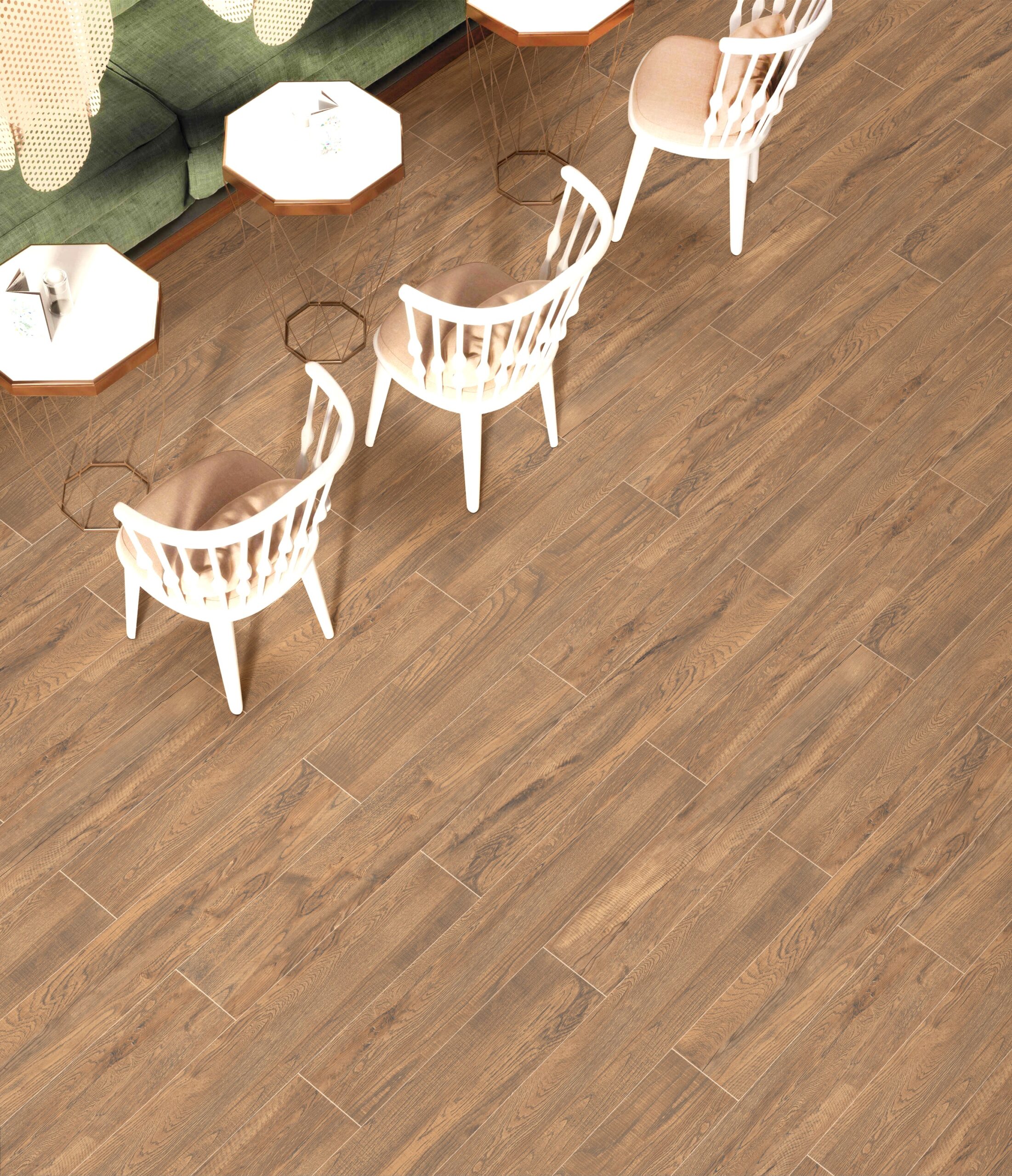 Wood Strips Nature Inspired Timber Look Matt Rectified Porcelain Tile 4386
