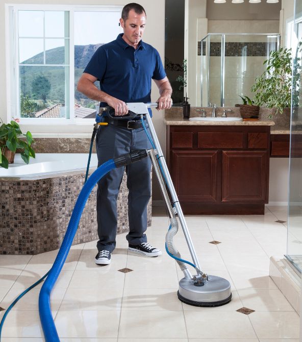 Cleaning Floor Tiles