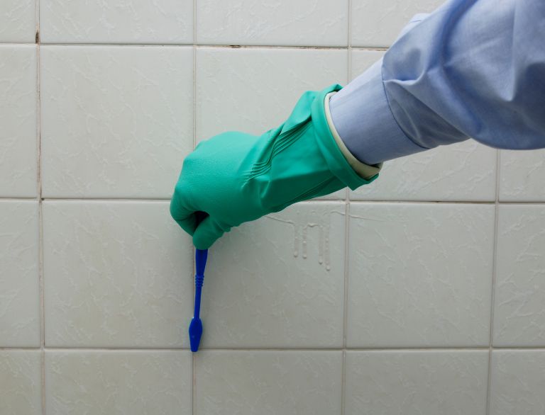 Scrubbing The Grout