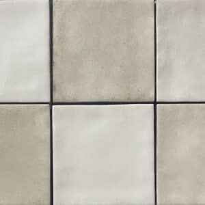 Majorca Off White Matt Spanish Irregular Edge Porcelain Zellige Tile 4930