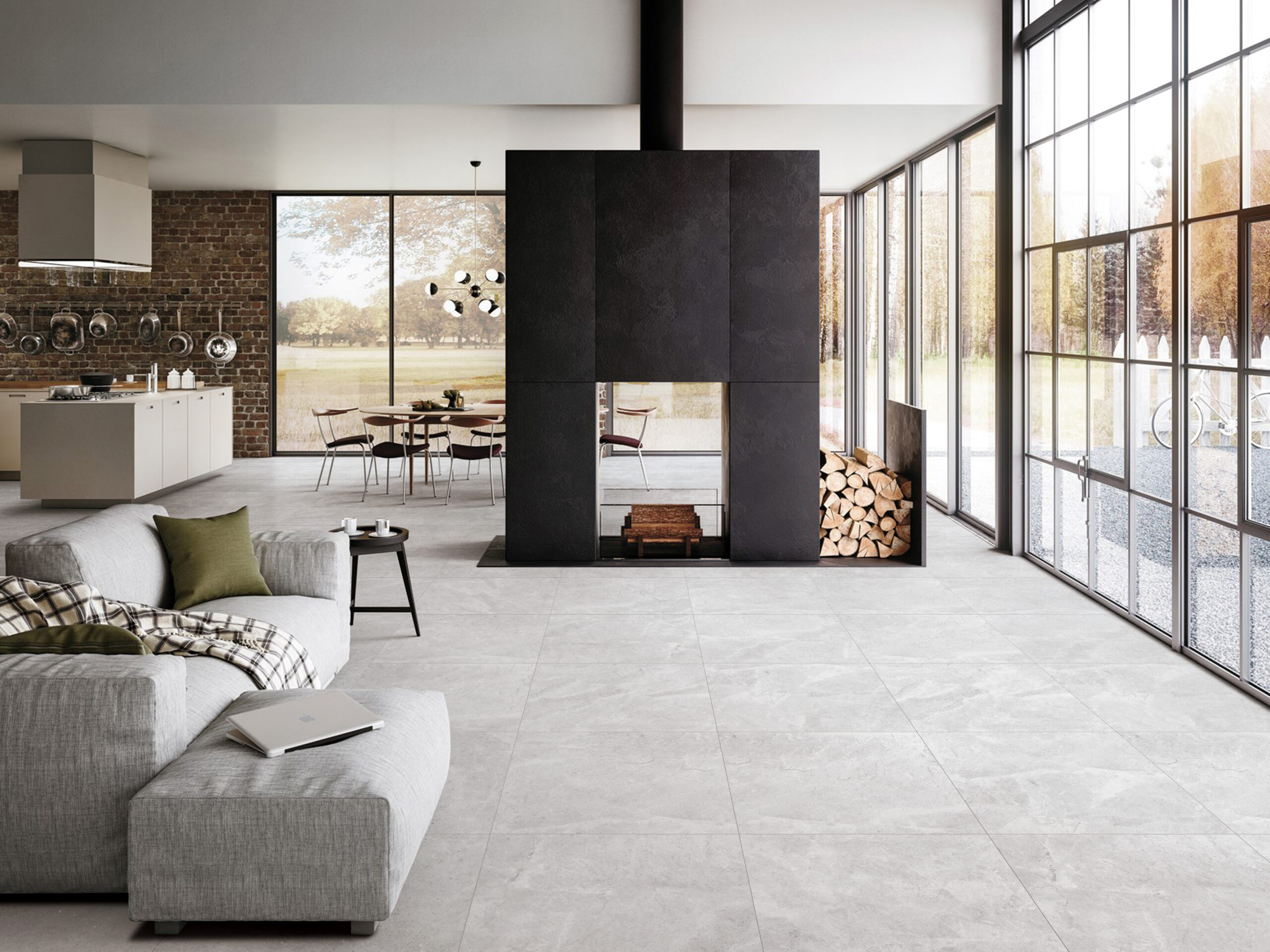 Willow Light Stone Look In/Out Rectified Porcelain Tile 4493