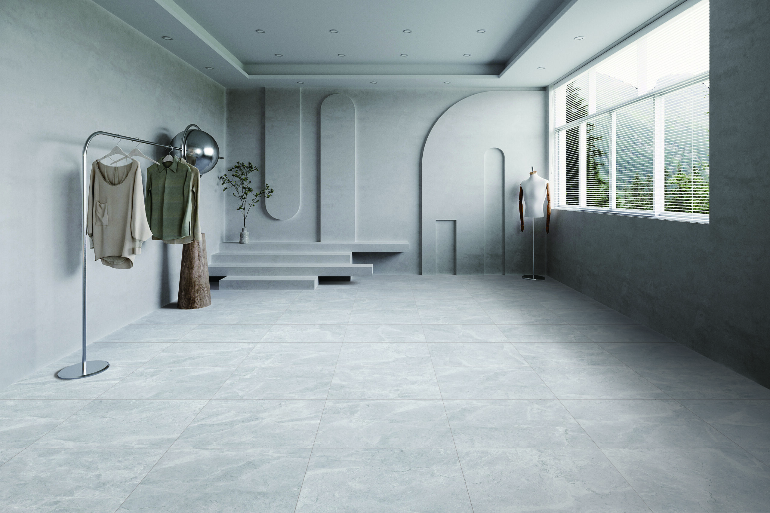 Willow Light Stone Look In/Out Rectified Porcelain Tile 4493