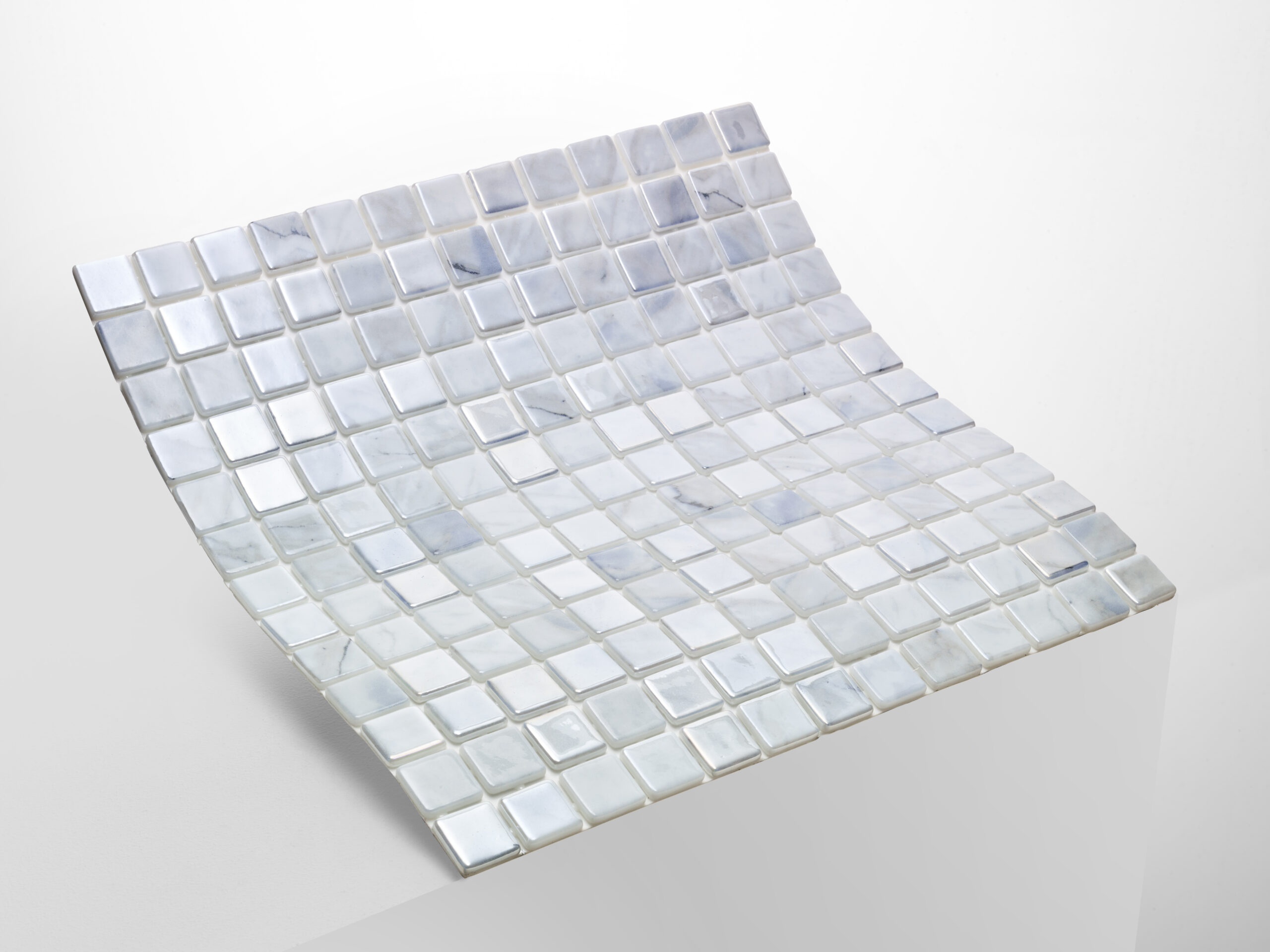 Oasis Oyster Spanish Polyurethane Cord Glass Pool Mosaic 7749