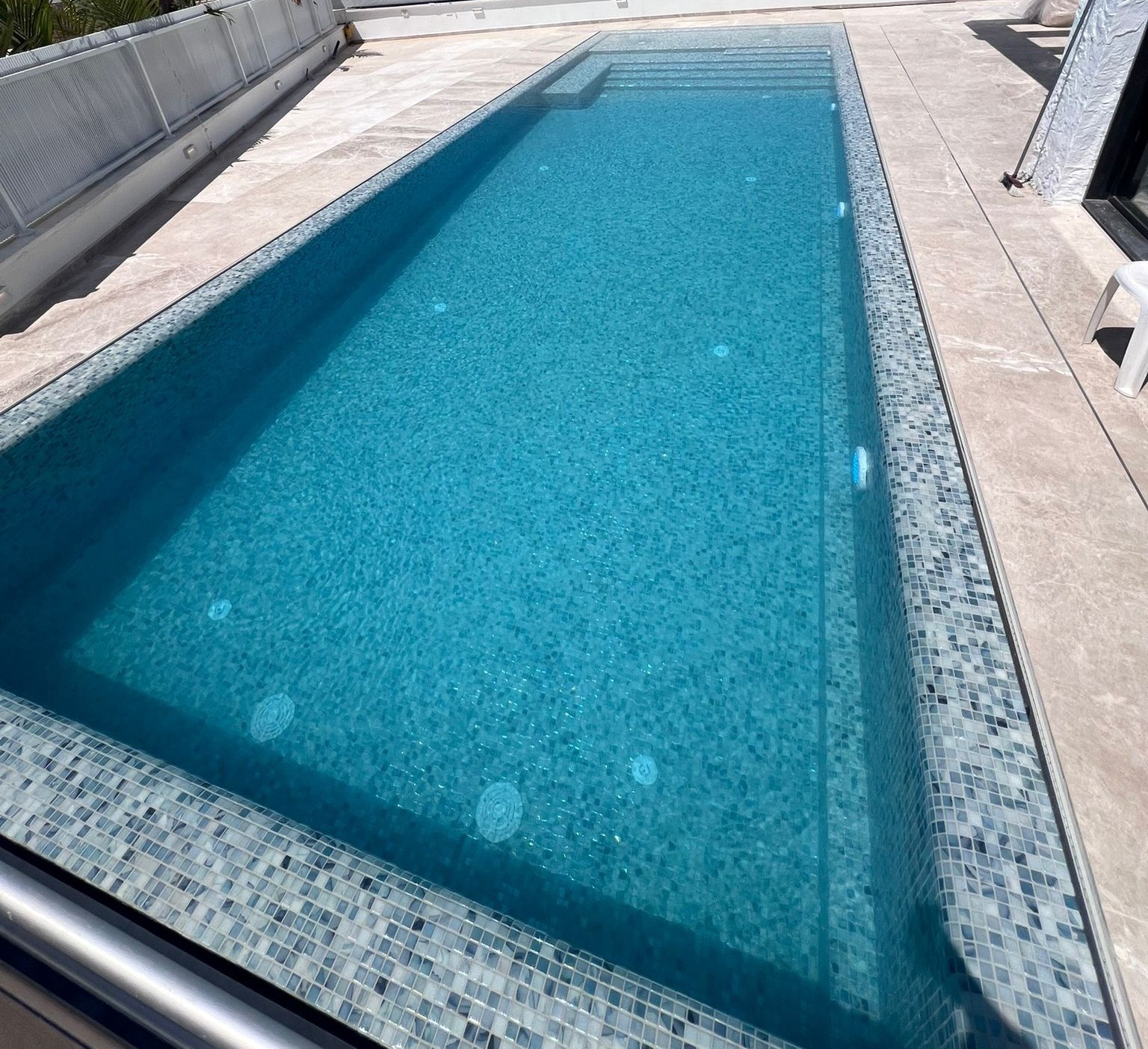 Oasis Seaside Spanish Polyurethane Cord Glass Pool-Mosaic 7750