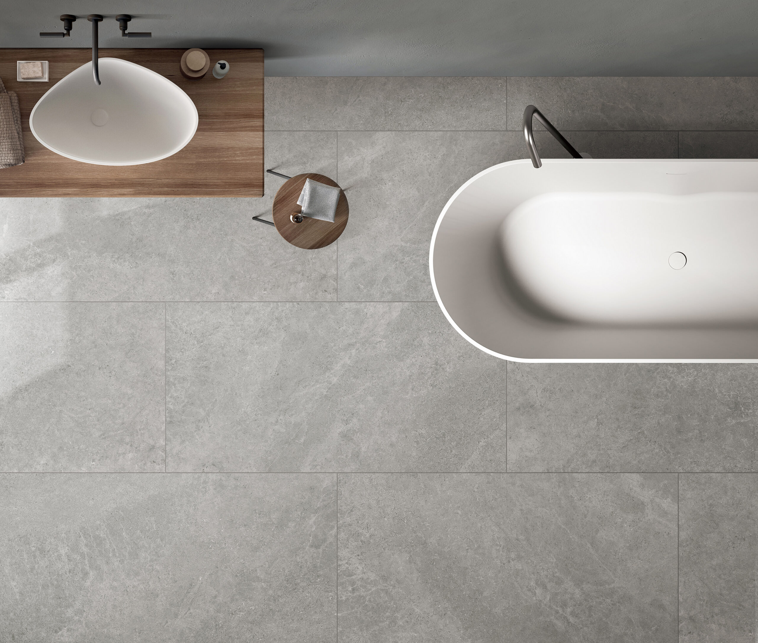 Mineral Grey Matt Finish Rectified Porcelain Tile 2379