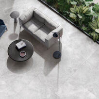 Cloud White Stone Look In/Out Matt Rectified Porcelain Tile 2402