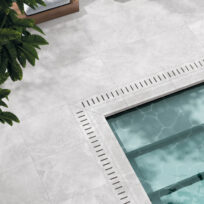 Cloud White Stone Look In/Out Matt Rectified Porcelain Tile 2402