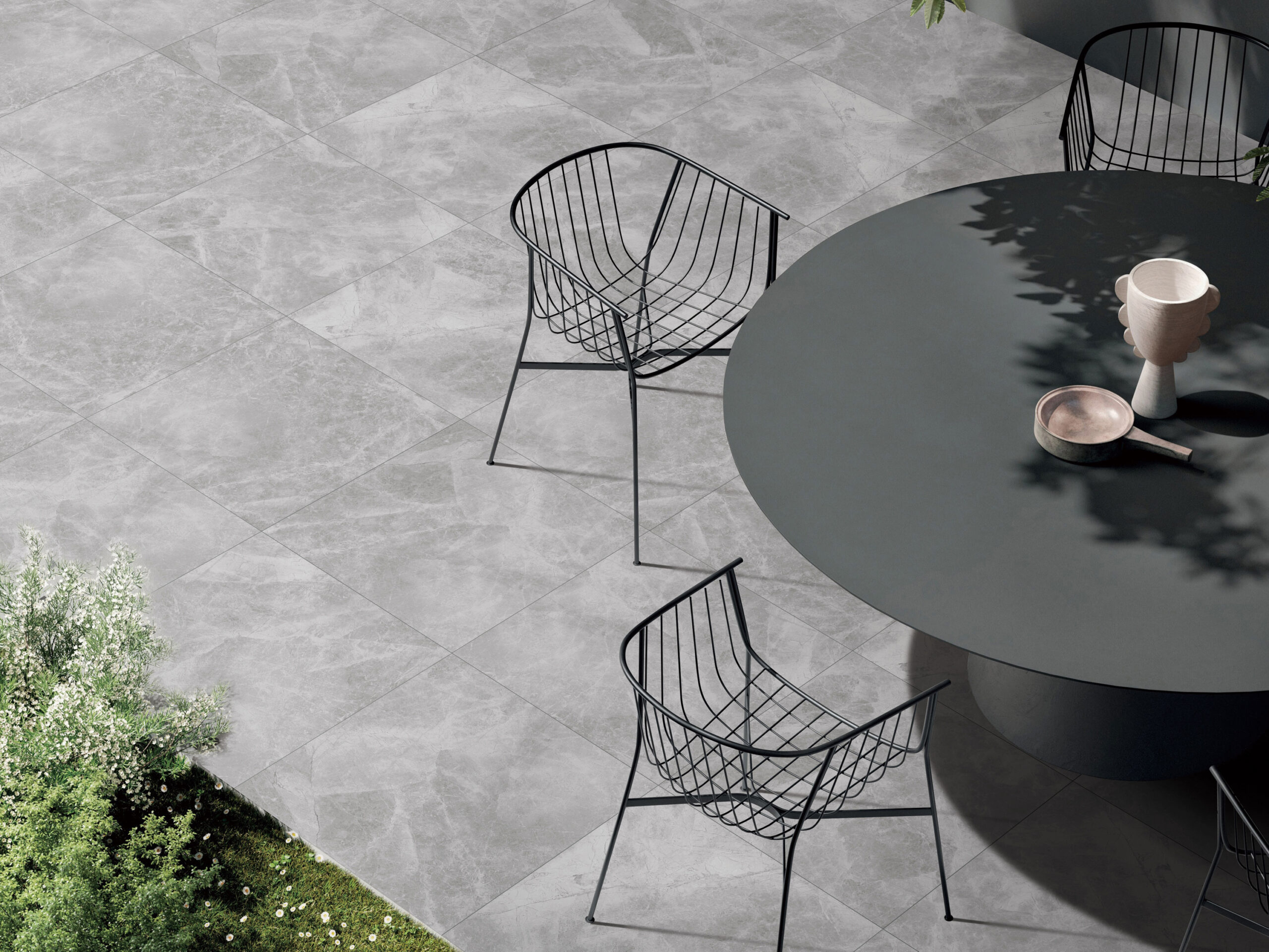 Cloud Grey Stone Look In/Out Matt Rectified Porcelain Tile 2403